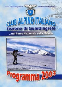 Programma 2003 CAI Guardiagrele