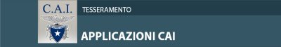 Applicazioni e Tesseramento ON LINE